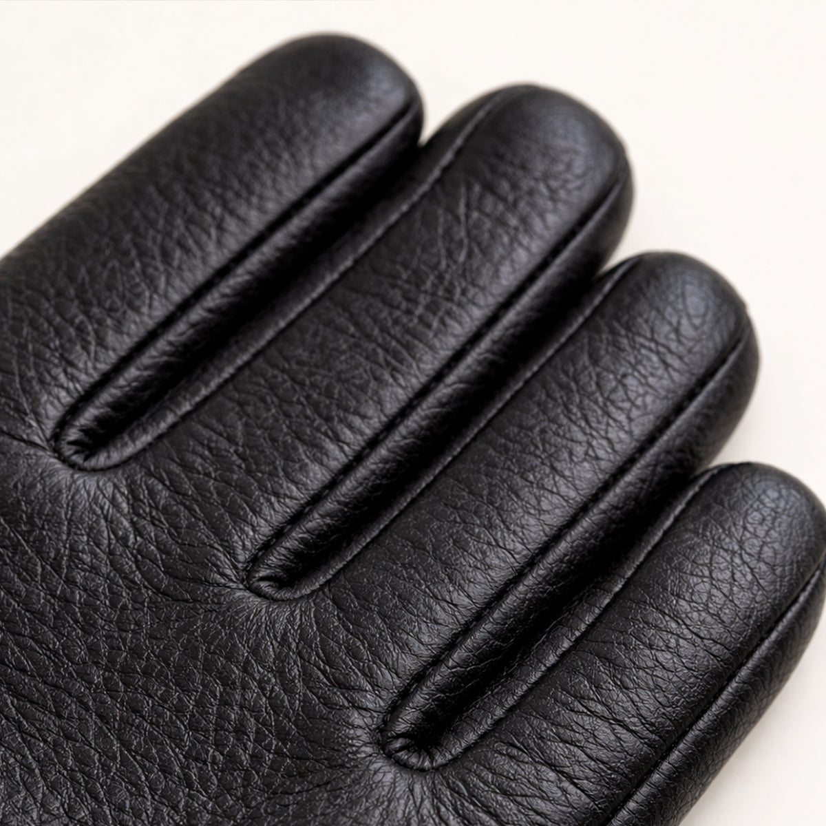Diego – Ribbed-Cuff Leather Men’s Winter Gloves