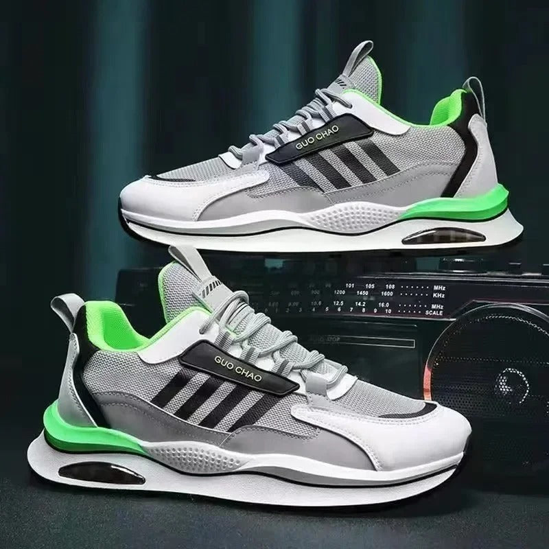 Aiden - Buty męskie sportowe sneakersy z oddychającą siatką i amortyzacją