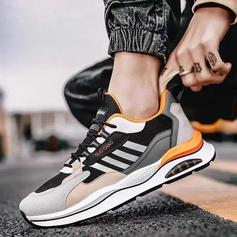 Aiden - Buty męskie sportowe sneakersy z oddychającą siatką i amortyzacją