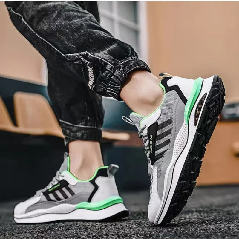 Aiden - Buty męskie sportowe sneakersy z oddychającą siatką i amortyzacją