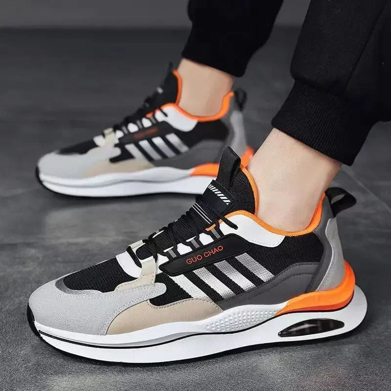 Aiden - Buty męskie sportowe sneakersy z oddychającą siatką i amortyzacją