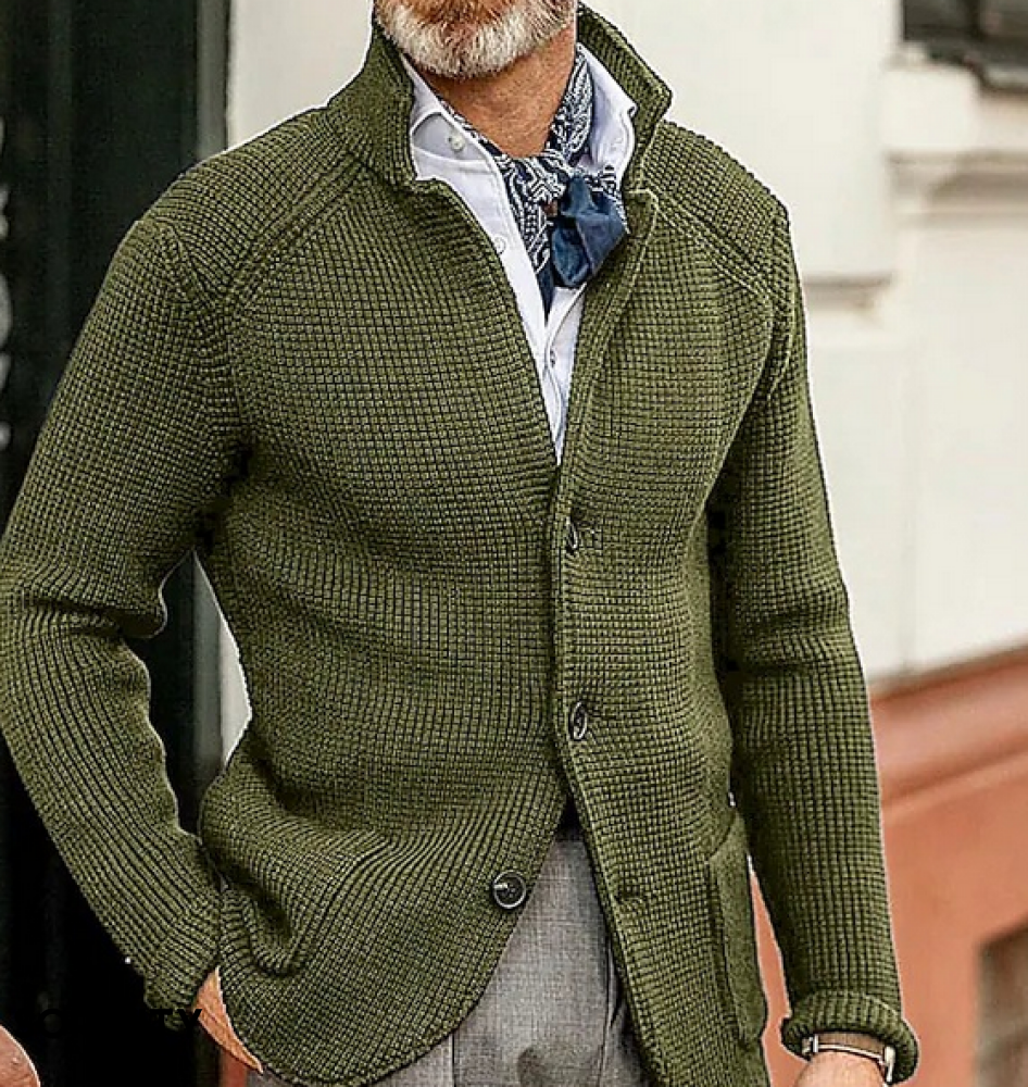 Hugo – Knit-Looking Men’s Cardigan Jacket