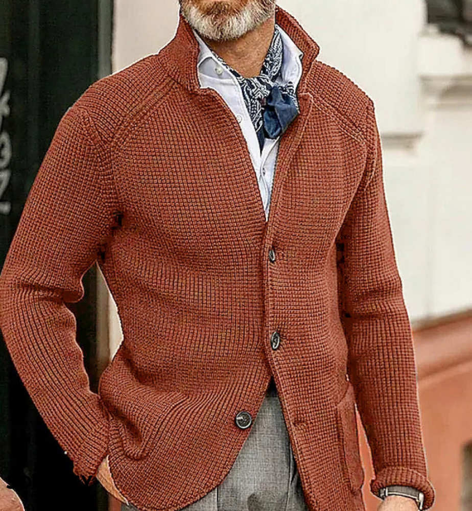 Hugo – Knit-Looking Men’s Cardigan Jacket