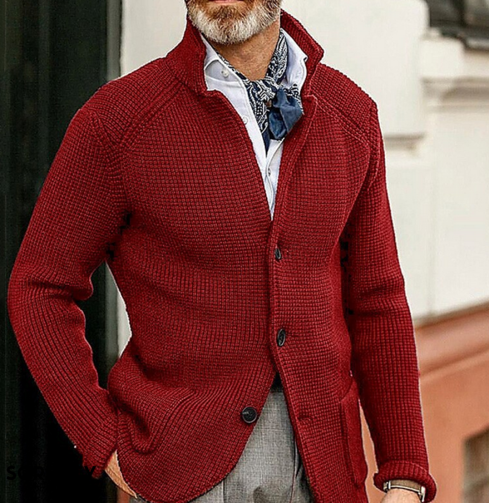 Hugo – Knit-Looking Men’s Cardigan Jacket