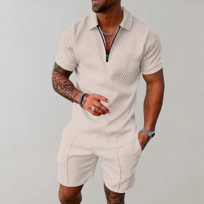 Luca – Stylish and Casual Polo Shirt and Shorts Set for Men