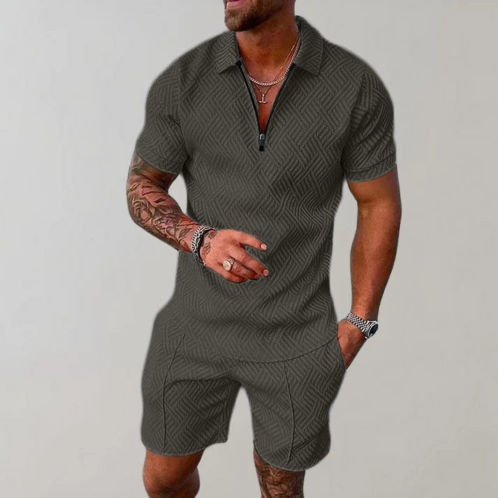 Luca – Stylish and Casual Polo Shirt and Shorts Set for Men