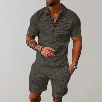 Luca – Stylish and Casual Polo Shirt and Shorts Set for Men