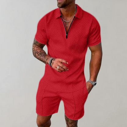 Luca – Stylish and Casual Polo Shirt and Shorts Set for Men