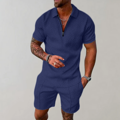 Luca – Stylish and Casual Polo Shirt and Shorts Set for Men