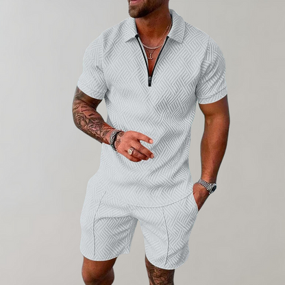 Luca – Stylish and Casual Polo Shirt and Shorts Set for Men