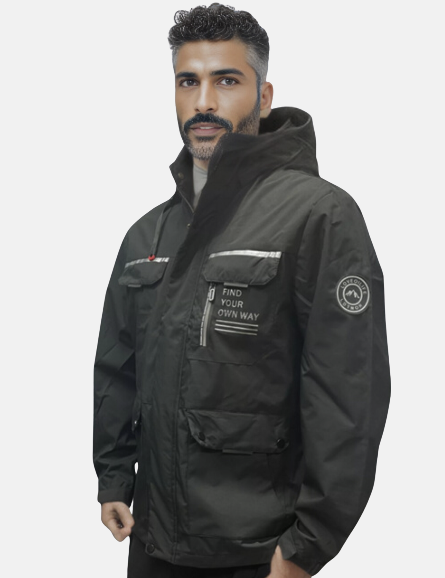 P.M Legend | Waterdichte Jas voor Heren in de Kolor Biały voor heren in Outdoor stijl ideaal voor de winter