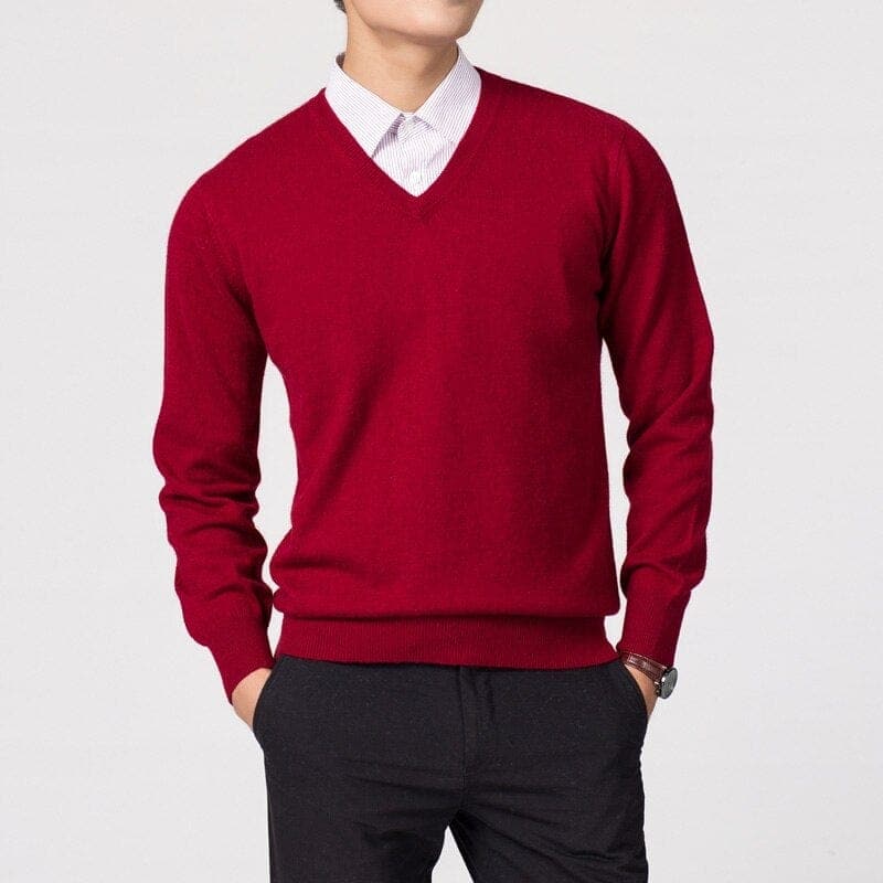 Hugo – Classic V-Neck Mens Jumper