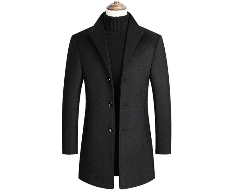 Marek – Płaszcz męski elegancki wełniany