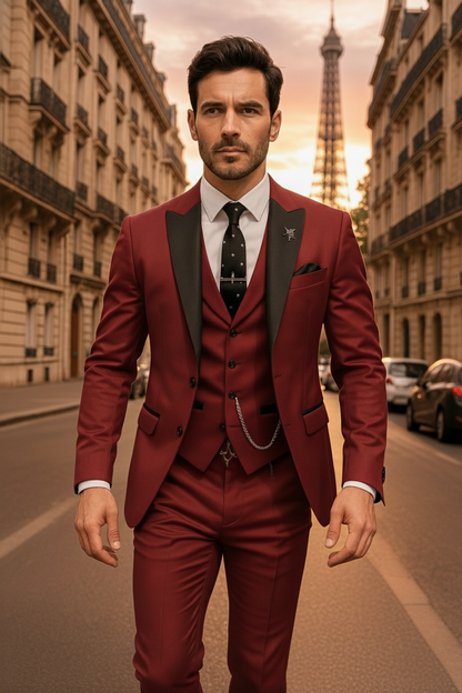 Adrián – Tailored Three-Piece Suit Mens