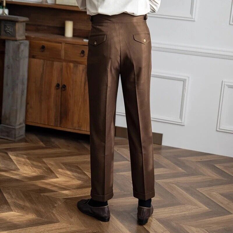 Paul – Men’s Pleated Tailored Trousers