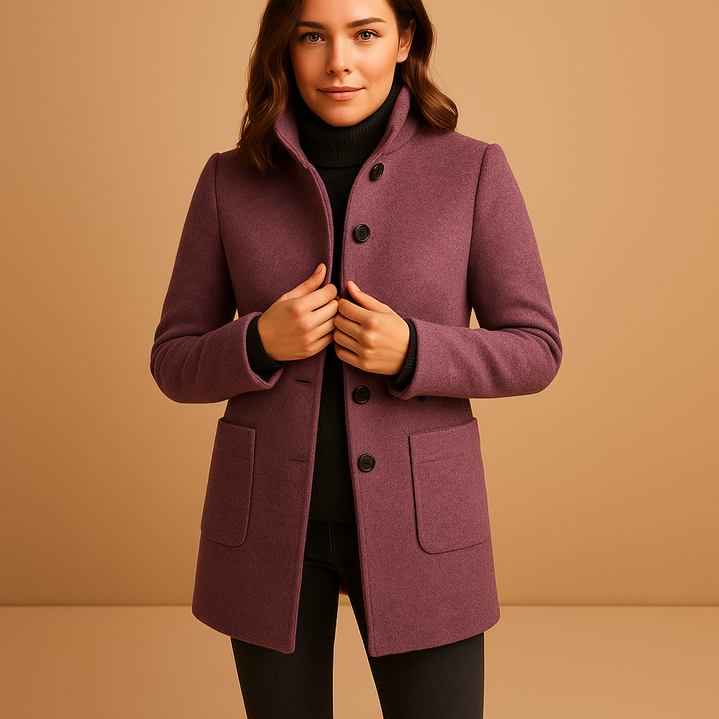 Sophie – Tailored Wool-Blend Winter Coat for Women