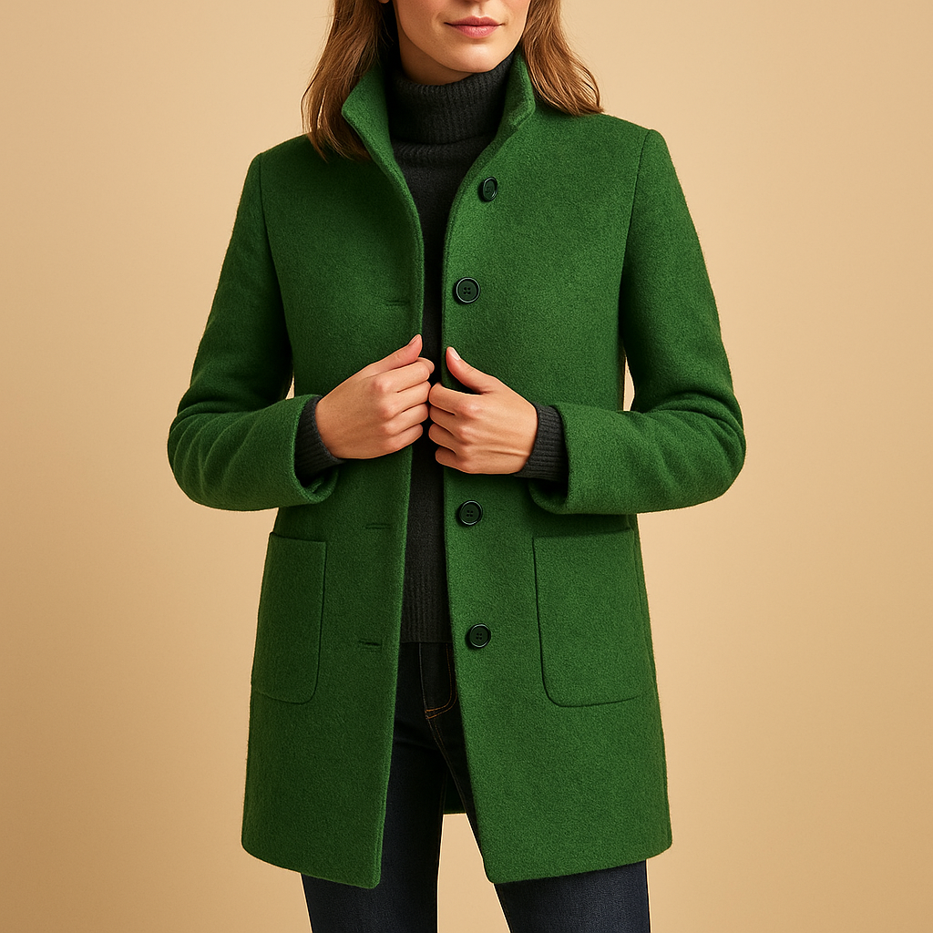 Sophie – Tailored Wool-Blend Winter Coat for Women