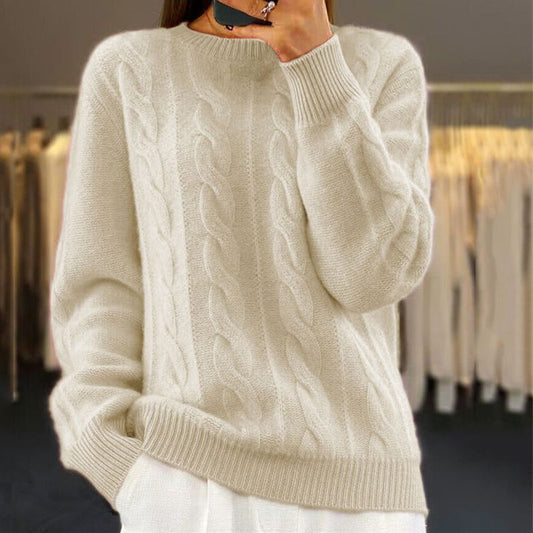 Grace – Classic Cable-Knit Winter Jumper for Women