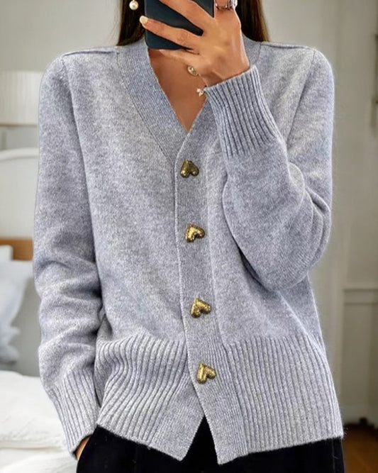 Beatrice | Eleganter Strickcardigan mit Knöpfen - Elle Zürich