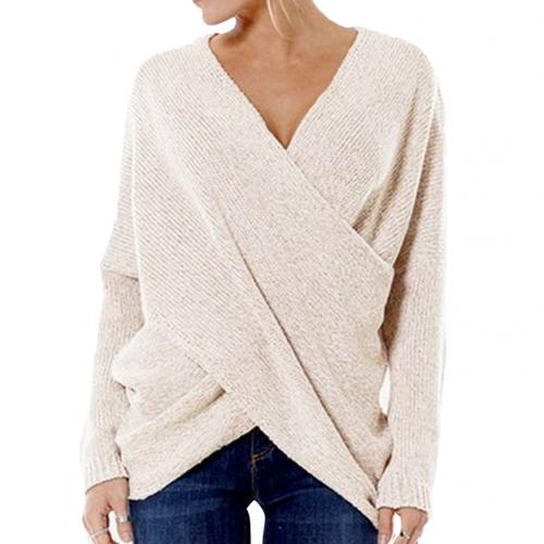 Karolina – Sweter z Dekoltem Kopertowym
